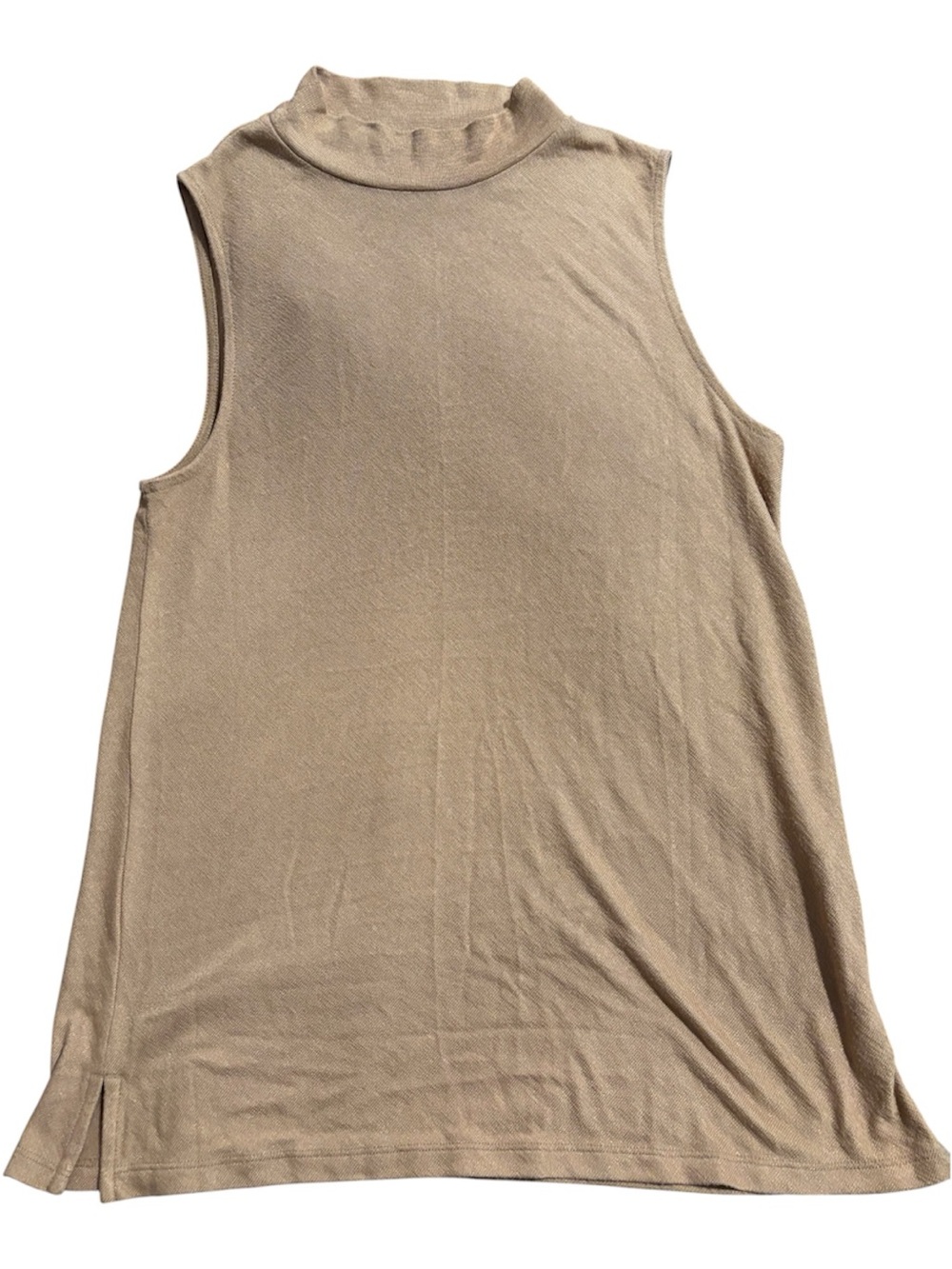 🟤🟤Banana Republic Sleeveless Mock Neck Tank Top in Light Beige
